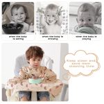 Vicloon Coverall Baby Feeding Bib, Weaning Bib Attaches to Highchair and Table, Long Sleeves Bib with Waterproof, Comfortable,Machine Washable, Baby Bib For 6 Month to 3 Years Old (Pink) - Image 4